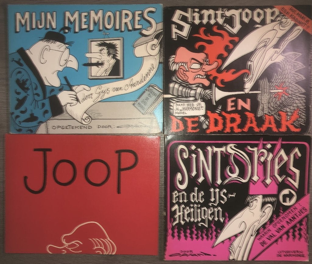 OPLAND - 4 BOEKEN - POLITIEKE PRENTEN - CARTOONS, Eén stripboek, Ophalen of Verzenden, Zo goed als nieuw
