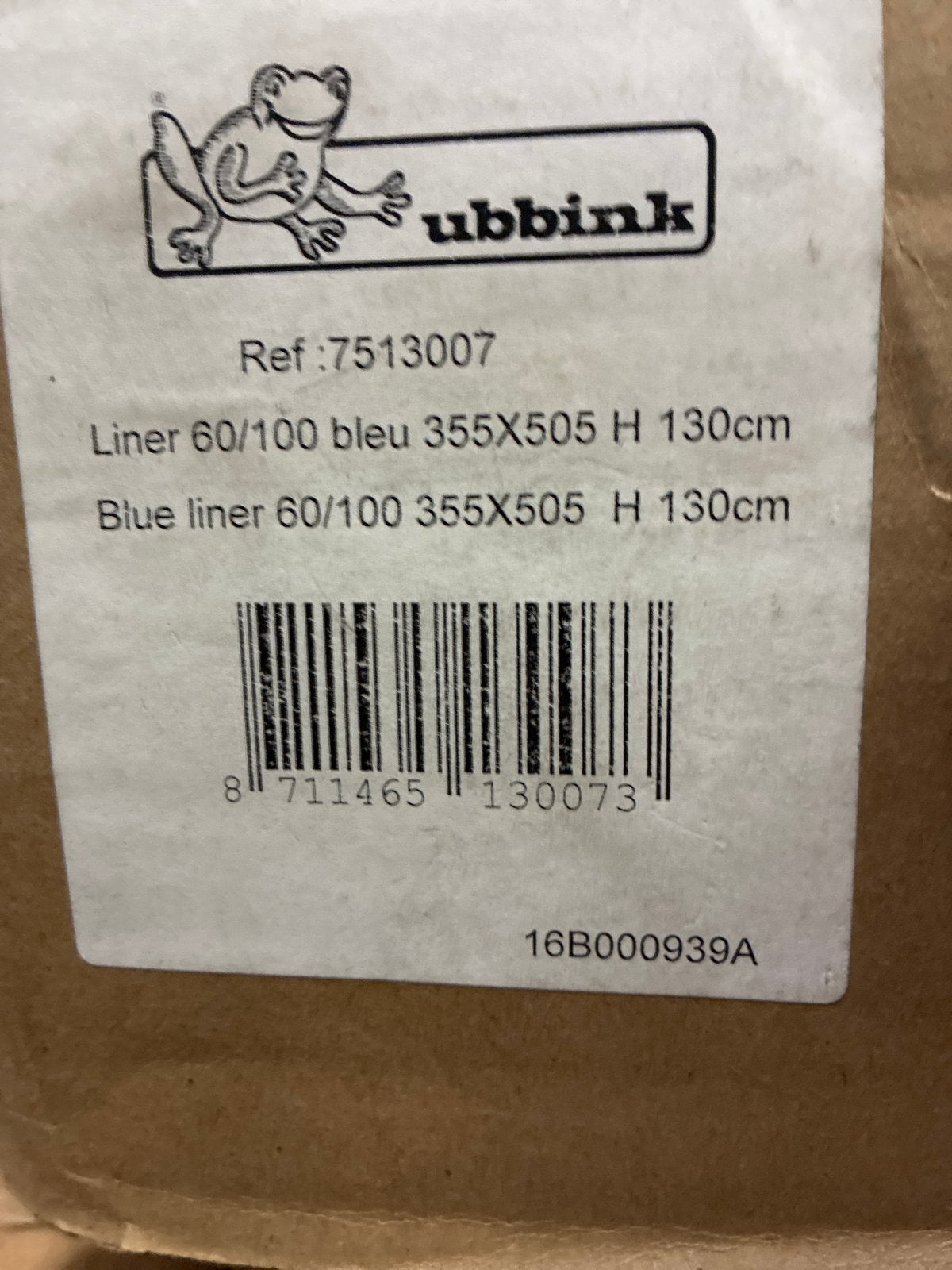 Nieuwe Ubbink Zwembad Liner Blauw 355x505 H 130cm, 120 cm of meer, Ophalen of Verzenden, 300 cm of meer, Nieuw