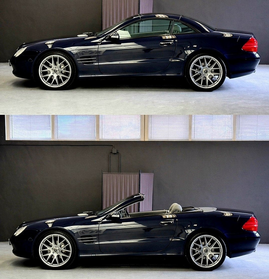 Mercedes-Benz SL 350 3.7 V6| Koningsblauw | 20" AMG | UNIEK, Auto's, Automaat, Cabriolet, Grijs, Automatische klimaatregeling