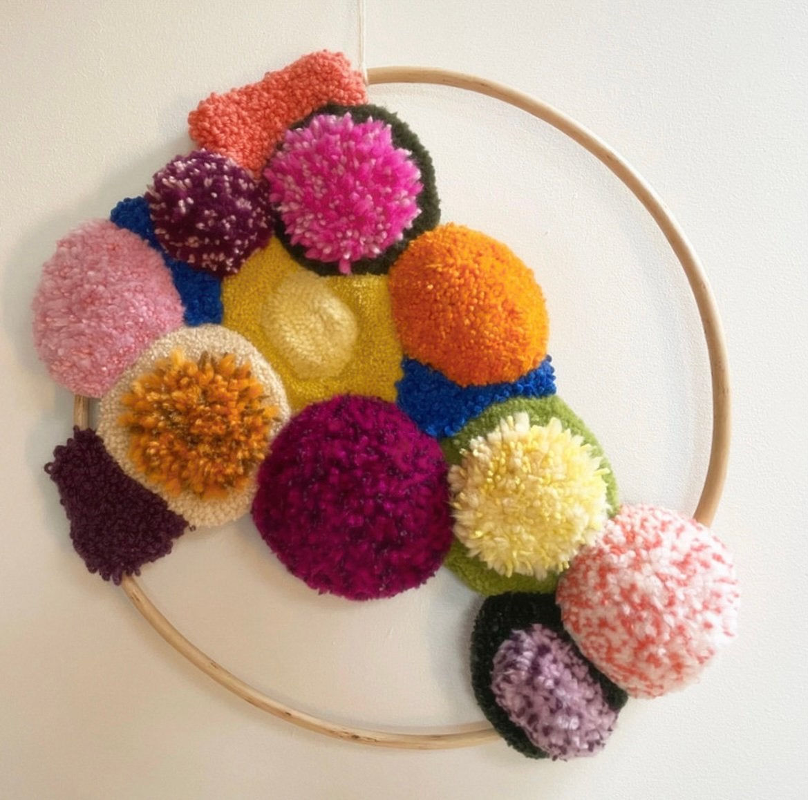 Handgemaakt wandkleed wol, Verzenden, Nieuw, 47 cm, Handgemaakt