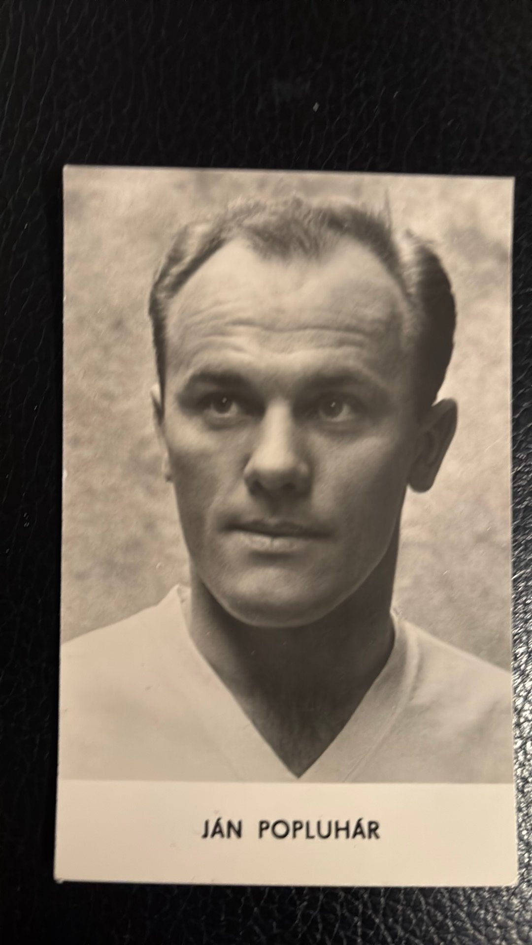 Voetbal Tsjecho Slowakije JAN POPLUHÁR 1965 SlovanBratislava, Ophalen of Verzenden, Gebruikt, Buitenlandse clubs, Spelerskaart