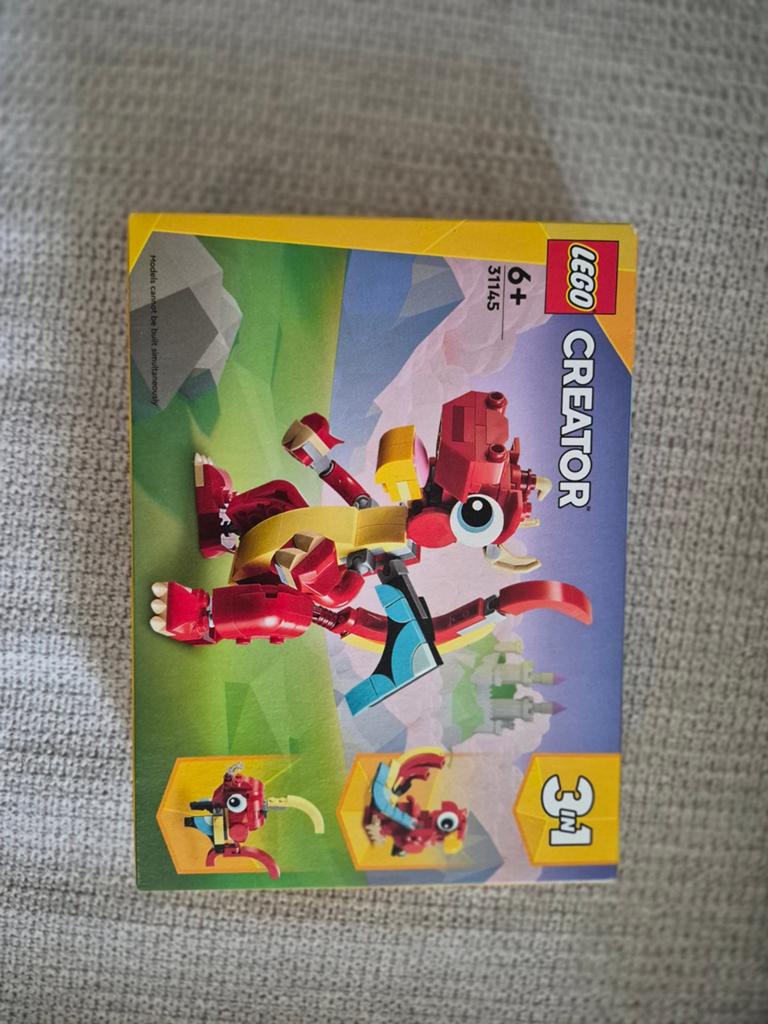 LEGO Creator 31145 Rode Draak 3-in-1 Set Nieuw, Ophalen, Lego, Nieuw, Ongeopend/sealed
