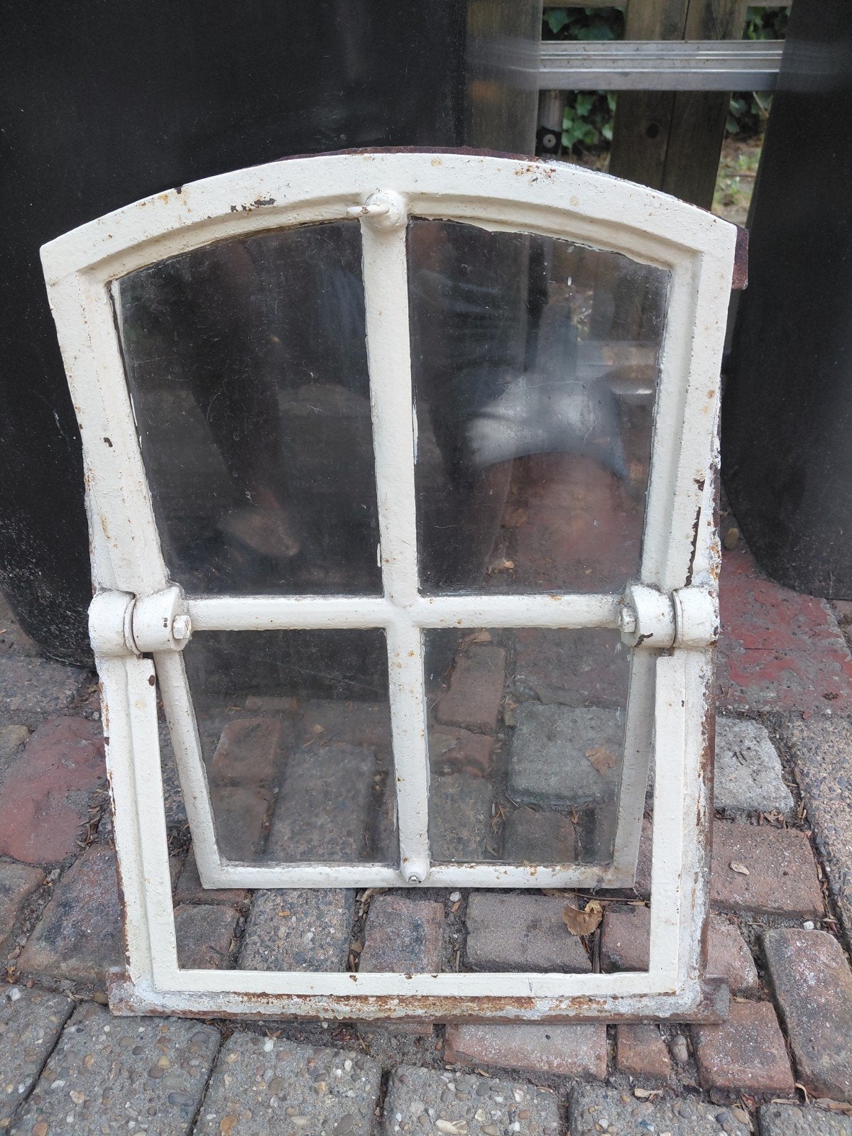 2 STALRAMEN IN GOEDE STAAT MIST 1 SPIEGELGLAS RUITJE, Ophalen of Verzenden