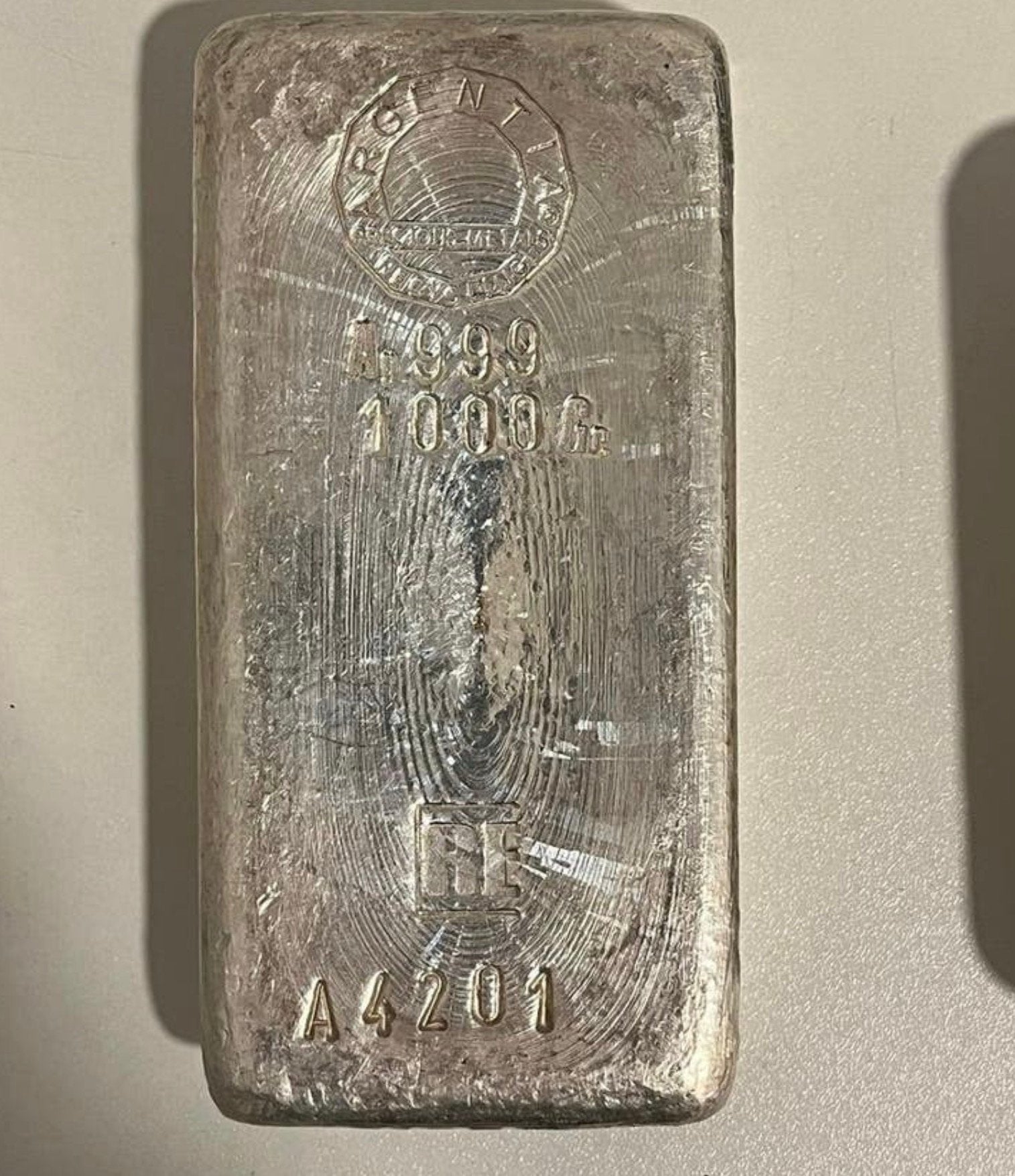Kilo zilver .999 - Argentia Remondis, Ophalen of Verzenden, Zilver