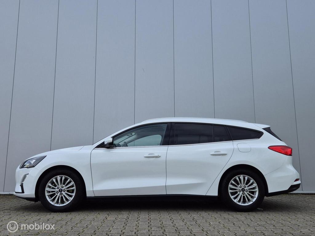 FORD FOCUS WAGON 1.0 ECOBOOST HYBRID TITANIUM/B&O/TREKHAAK/E, Gebruikt, Wit, Origineel Nederlands, Hybride Elektrisch/Benzine