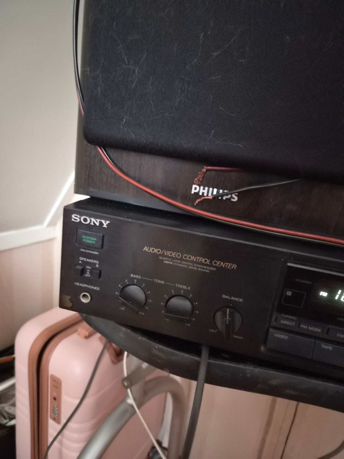 Sony radio met Philips boxen - Ideaal voor garage, Ophalen, Gebruikt, Losse componenten, Sony