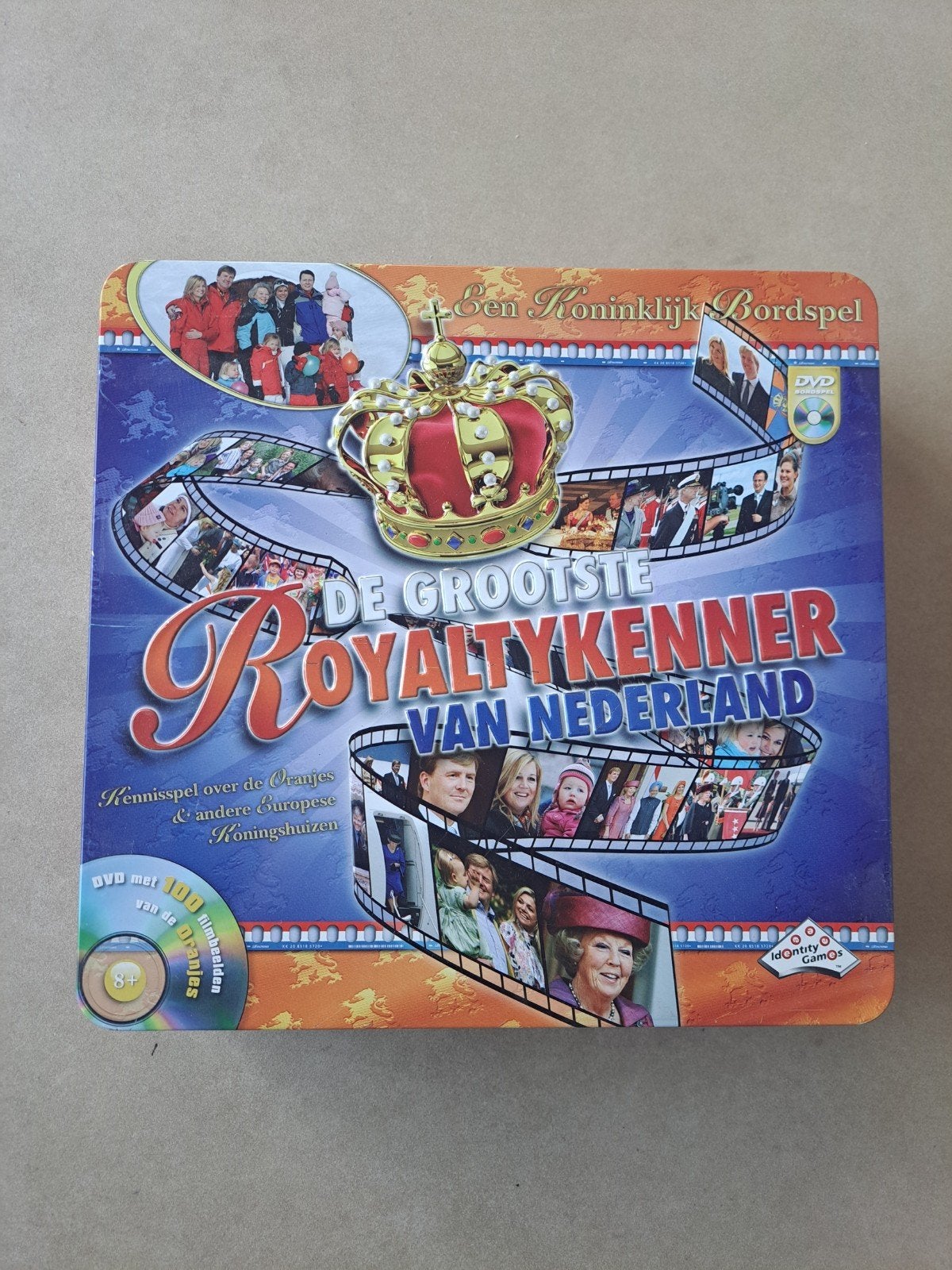 De Grootste Royaltykenner van Nederland Bordspel, Hobby en Vrije tijd, Drie of vier spelers, Ophalen of Verzenden, Gebruikt, Identity Games