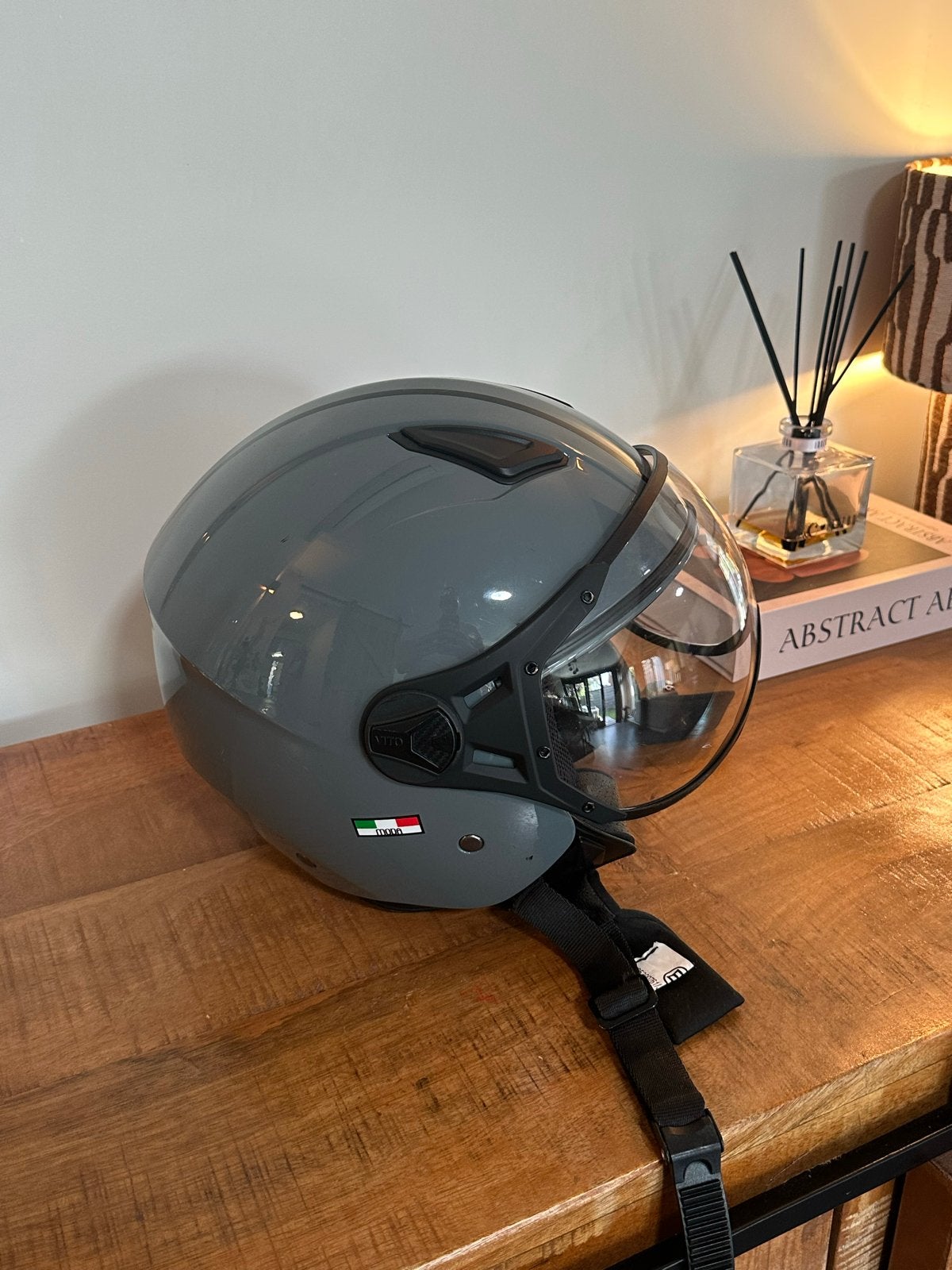 Scooter helm maat L - Zo goed als nieuw, Fietsen en Brommers, Ophalen, Zo goed als nieuw, Large