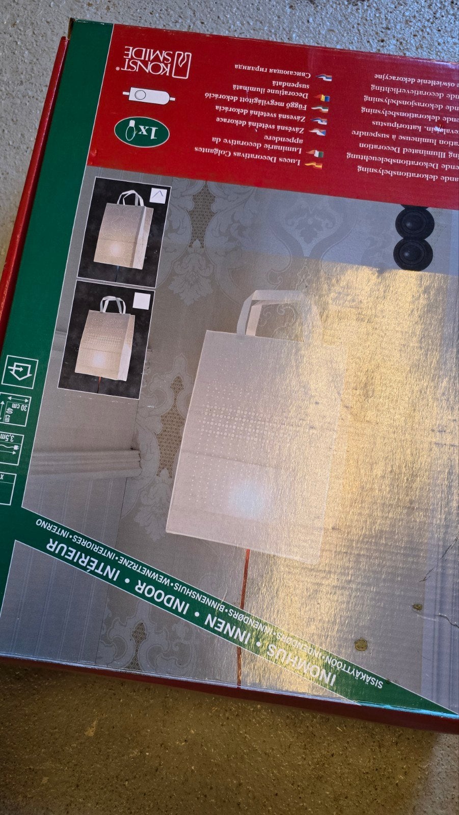 Decoratieve papieren lamp - Nieuw in doos, Ophalen of Verzenden, Nieuw