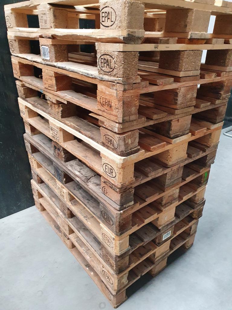 Europallets pallets pallet, Ophalen, Overige houtsoorten, Minder dan 200 cm, Pallet