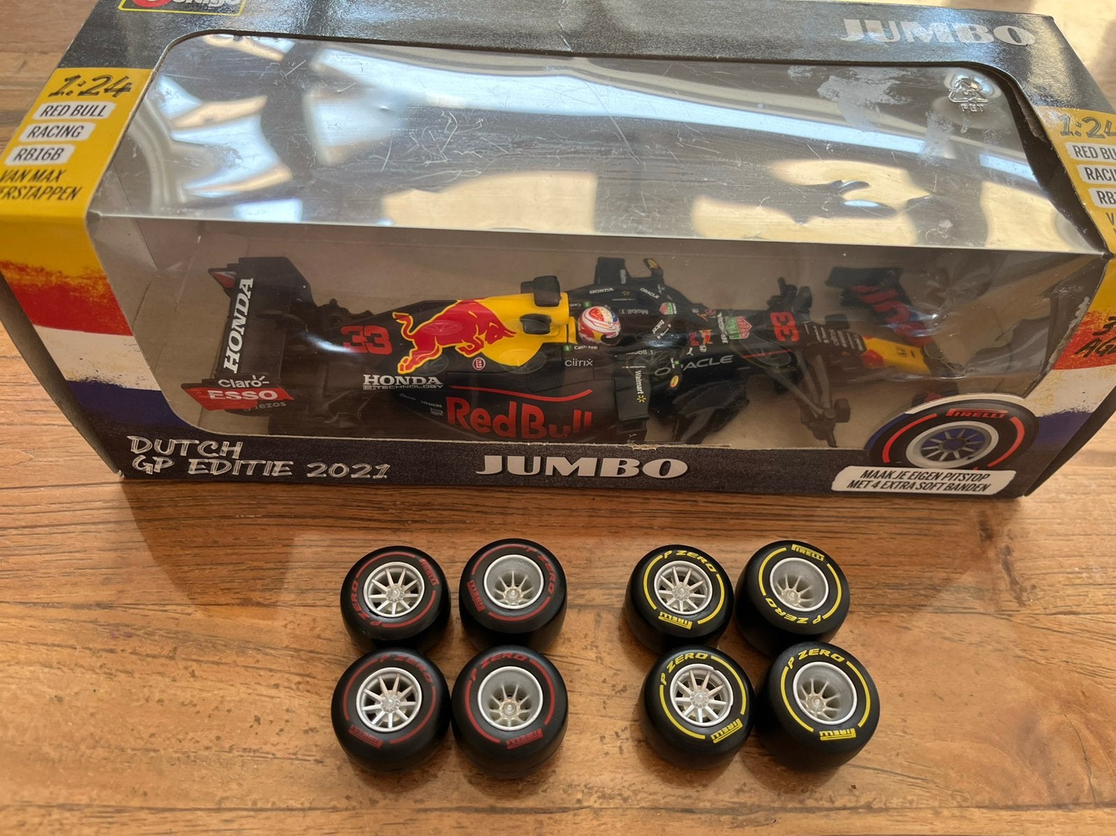 Jumbo Max Verstappen RedBull race auto, Hobby en Vrije tijd, Modelauto's | 1:24, Ophalen of Verzenden, Zo goed als nieuw, Bburago