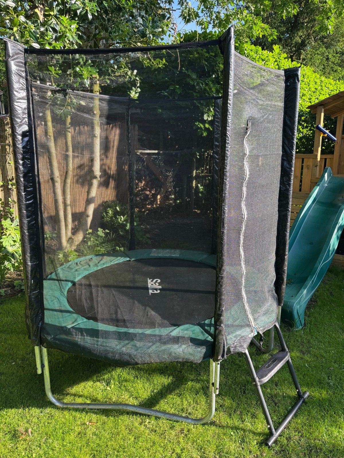 Salta Trampoline met veiligheidsnet - doorsnede 180 cm, Kinderen en Baby's, Speelgoed | Buiten | Trampolines, Ophalen, Gebruikt
