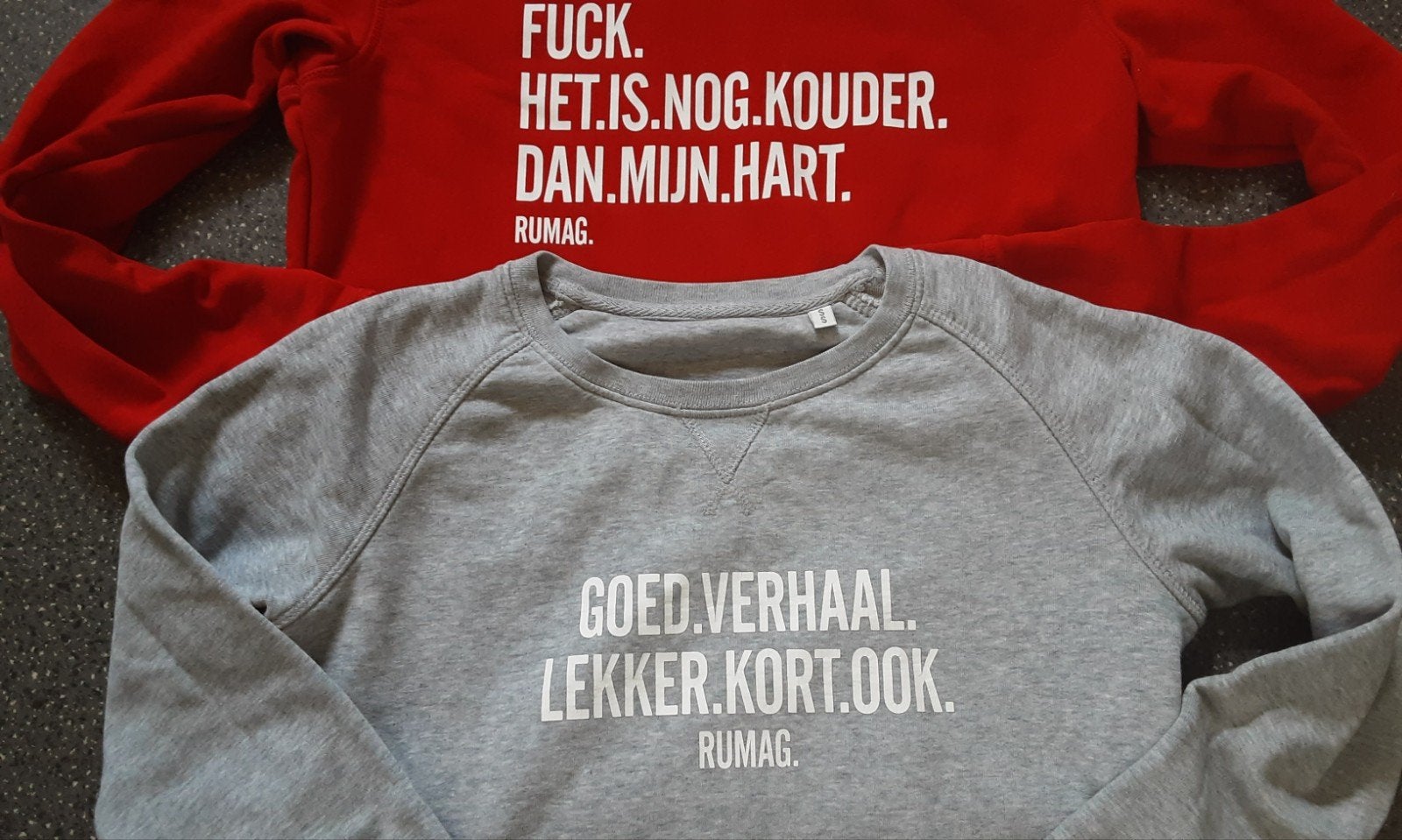 Zgan 2x RUMAG Sweater trui. Rood en grijs maat S, Kleding | Dames, Ophalen of Verzenden, Zo goed als nieuw, Maat 36 (S), Rood