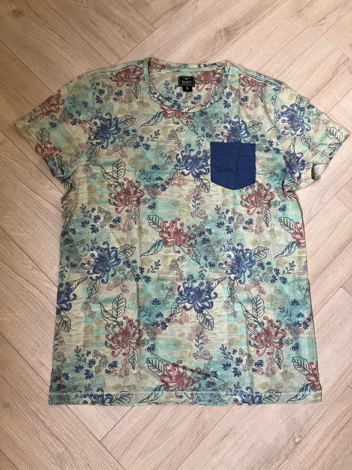 Shirt van Rockerbox maat L, Ophalen of Verzenden, Zo goed als nieuw, Maat 52/54 (L), Groen