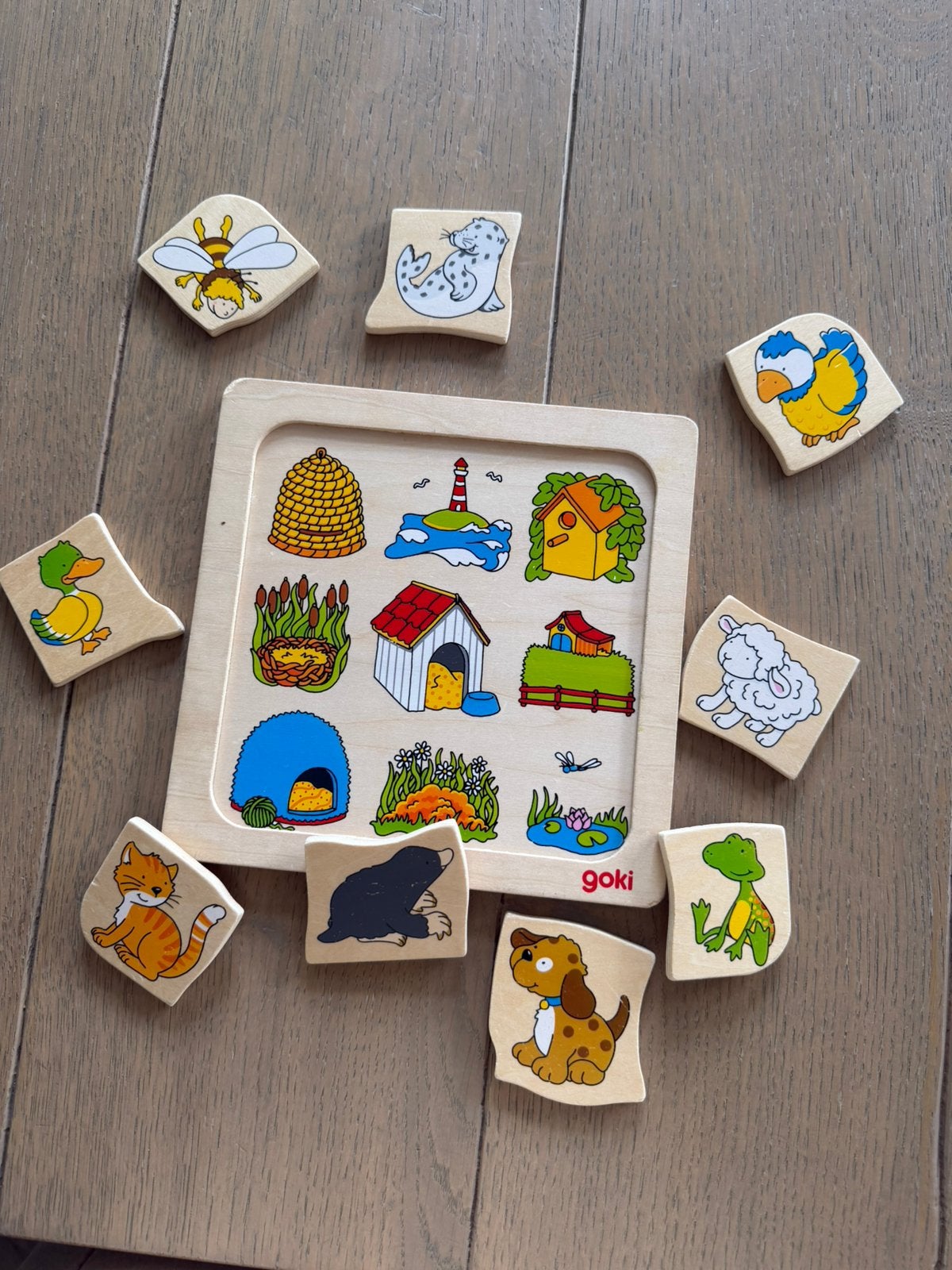Houten puzzel Goki, Ophalen of Verzenden, Zo goed als nieuw