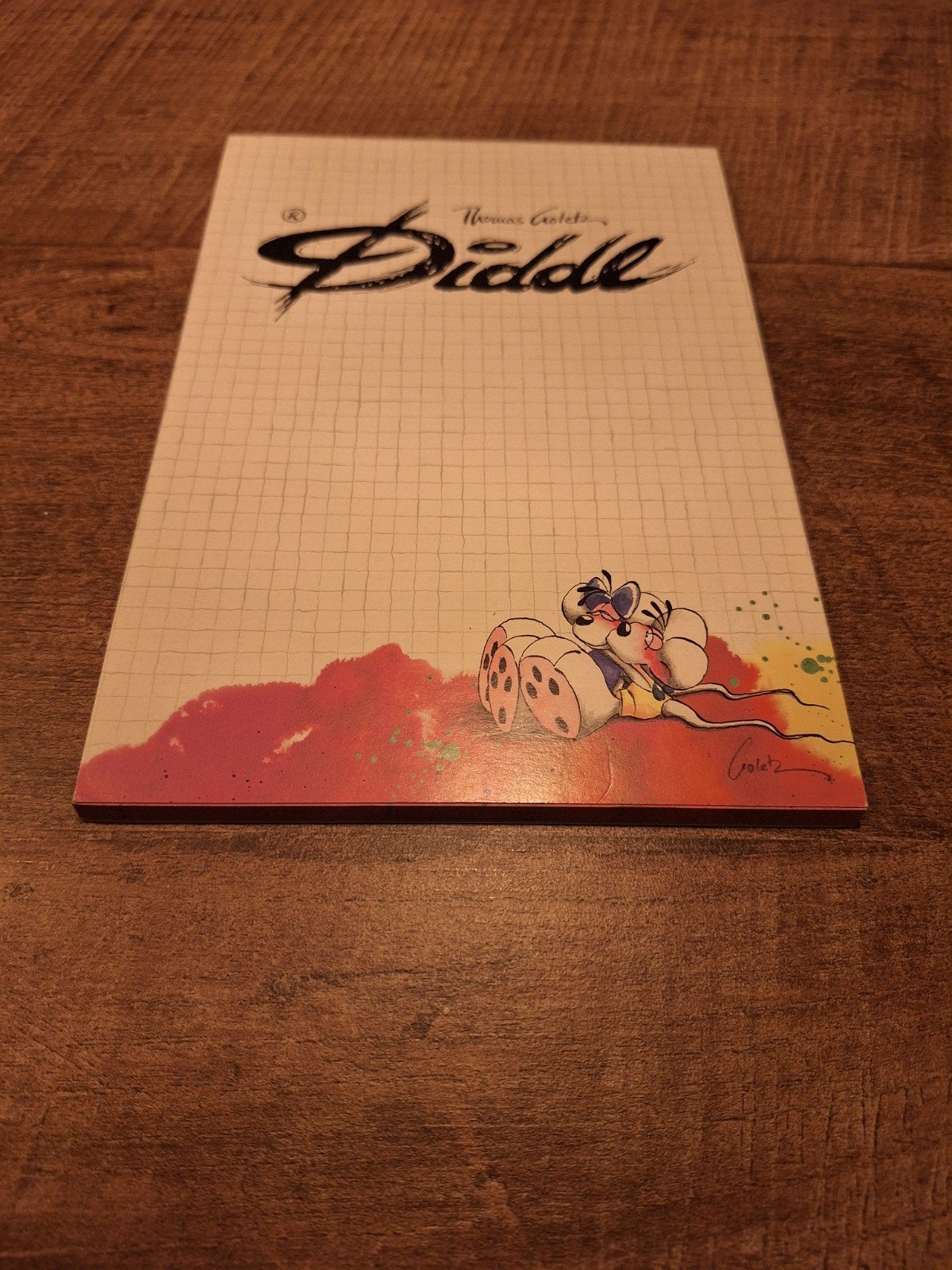 Diddl A5 blok nr 142 - 47 blaadjes, Verzamelen, Ophalen of Verzenden, Diddl, Gebruikt, Papier, Kaart of Schrift