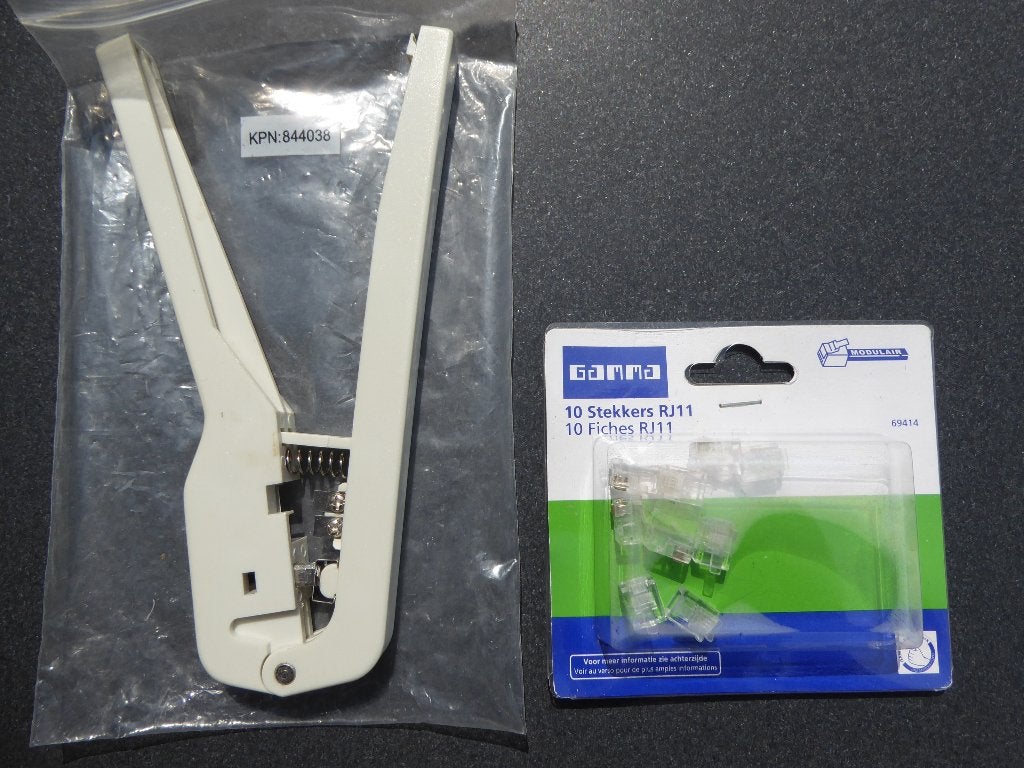 Telefoontang KPN 844038 (NIEUW) | Stekkers RJ 11 (9 stuks), Ophalen of Verzenden, Nieuw