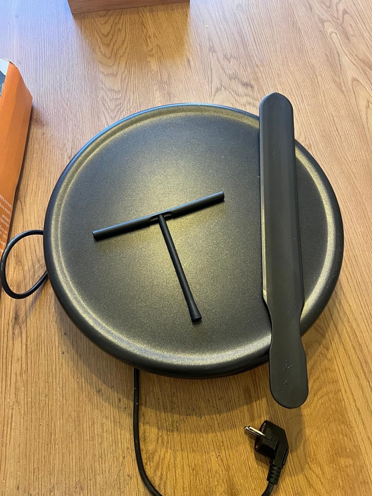 Elektrische Crêpe Maker met Spatel en Verdeler, Ophalen
