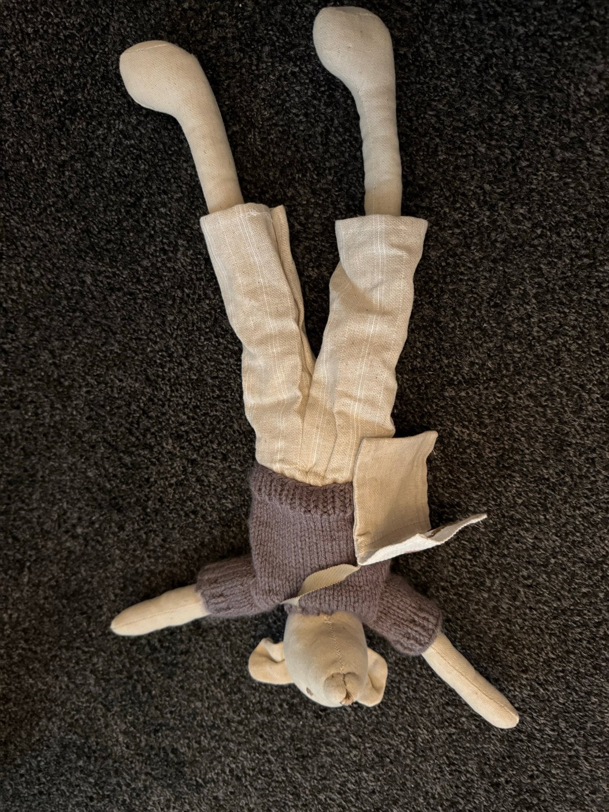Grote stoffen muis met trui en broek uit maileg familie, Kinderen en Baby's, Speelgoed | Knuffels en Pluche, Muis, Gebruikt, Verzenden