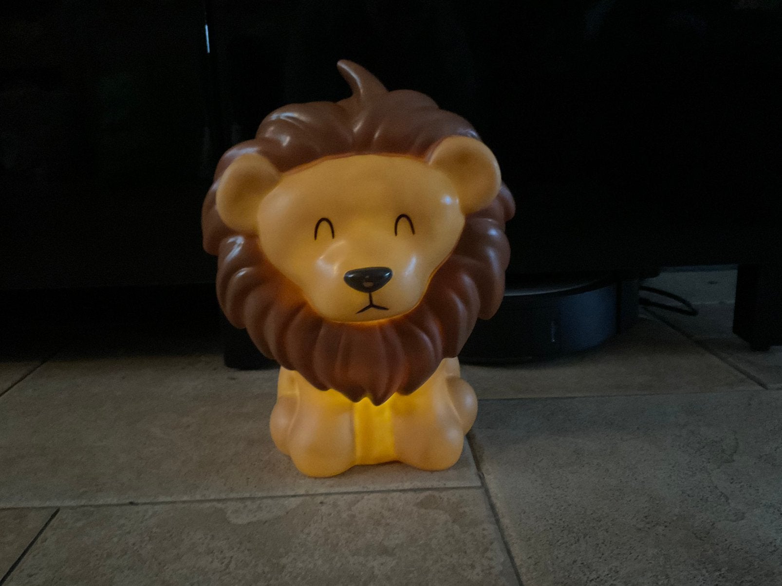 Zgan gebruikte, werkt wel, leeuw lamp kinderlamp ca 30cm, Ophalen, Zo goed als nieuw, Lamp