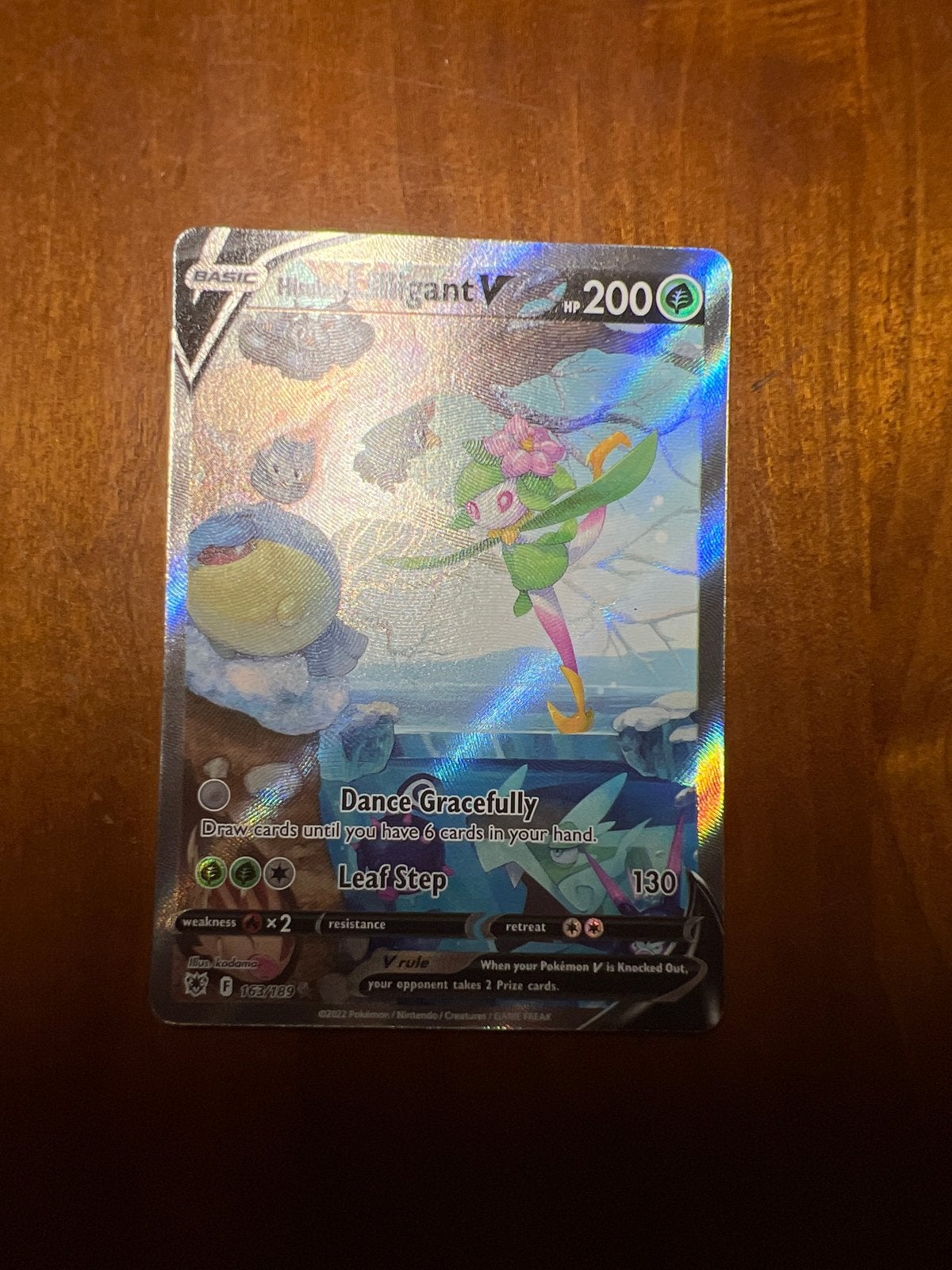 Hisuian Lilligant V (Full Art) Pokémon Kaart, Verzenden, Zo goed als nieuw, Losse kaart, Foil