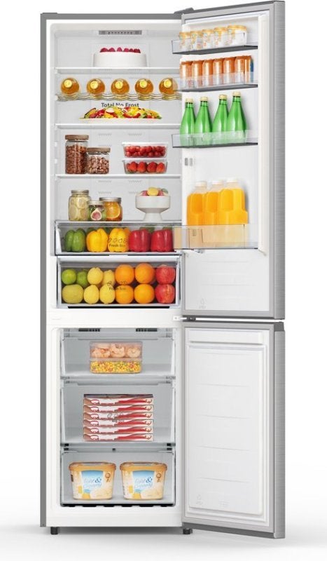 Hisense koelkast RB440N4ACA - RVS, 200 liter of meer, Met aparte vriezer, Nieuw, Hisense Nederland