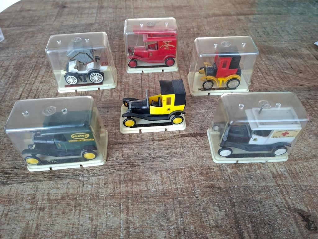 6x Safir Vinted Auto's - Vintage Modelauto Collectie TEAB, Ophalen of Verzenden, Gebruikt, Auto, Overige merken