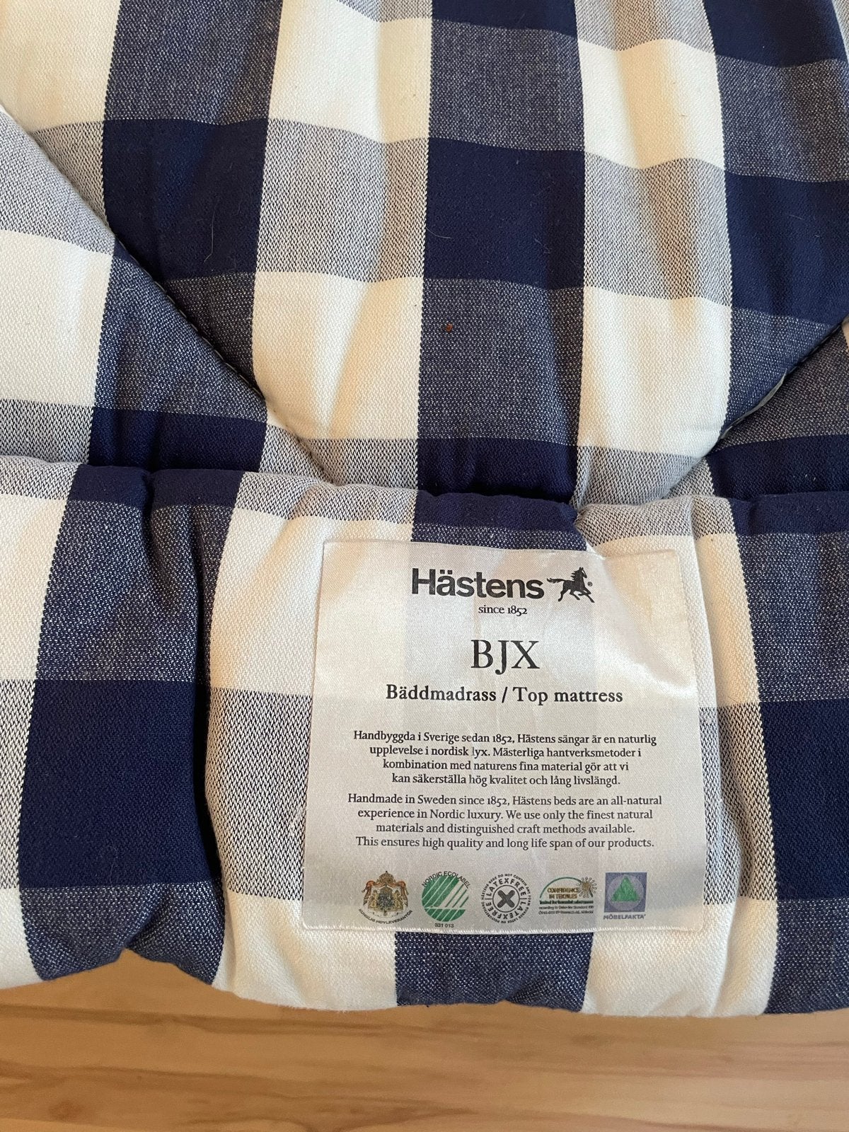 Hästens BJX Topmatras - Zo goed als nieuw, Tweepersoons, Ophalen of Verzenden, Zo goed als nieuw, Overige maten