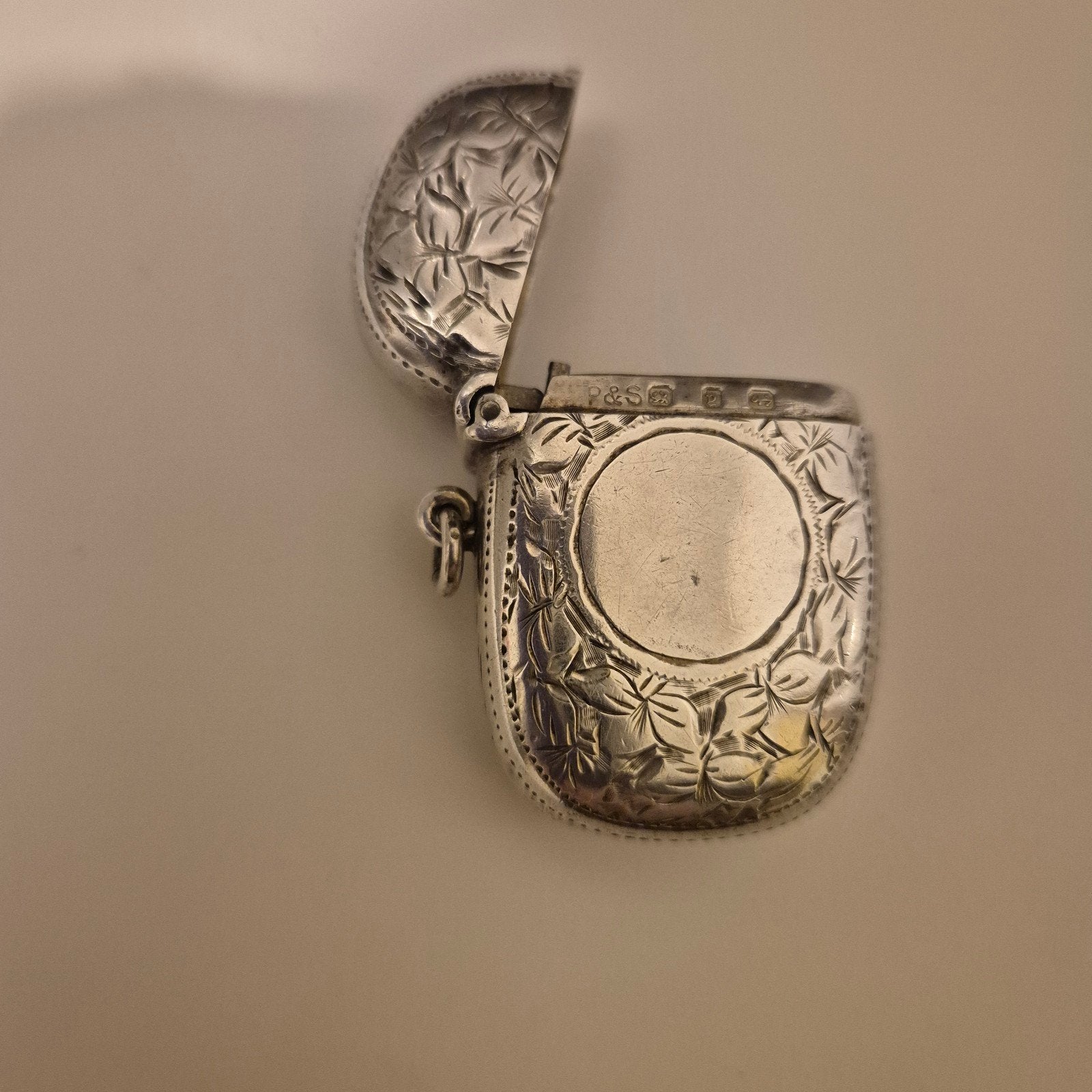 Antieke Zilveren Lucifersdoosje - Birmingham, Verzenden, Zilver