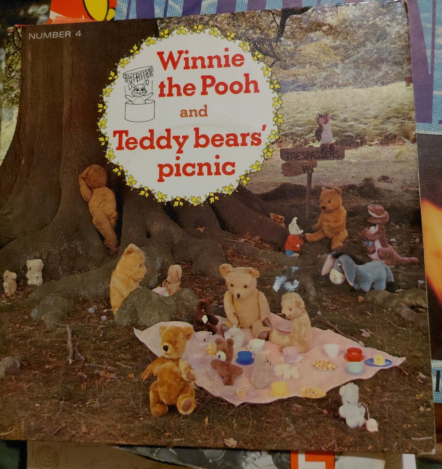 Winnie the Pooh en Teddy Bears' Picnic vinyl single (1966), Cd's en Dvd's, Gebruikt, Originele persing, Single, Ophalen of Verzenden