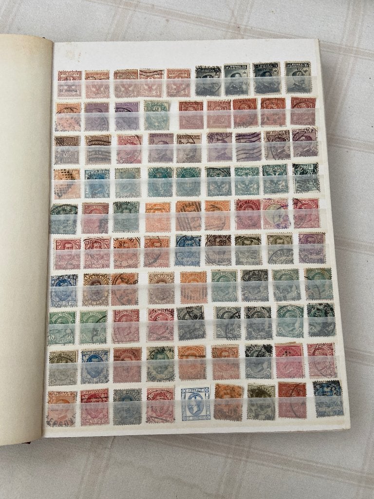 Italië, 32 pagina's Patento 777 bruin insteekboek , Ophalen of Verzenden, Gestempeld