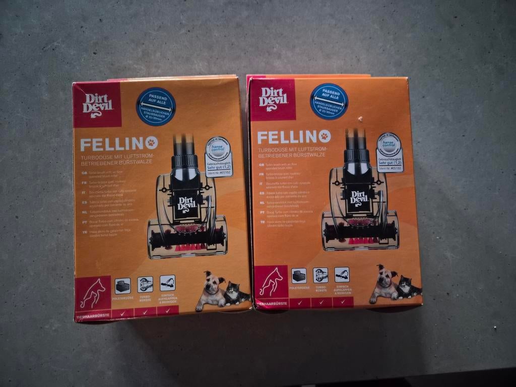 Dirt Devil Fellino turboborstel voor dierenhaar 2 stuks, Ophalen of Verzenden, Nieuw, Overige typen