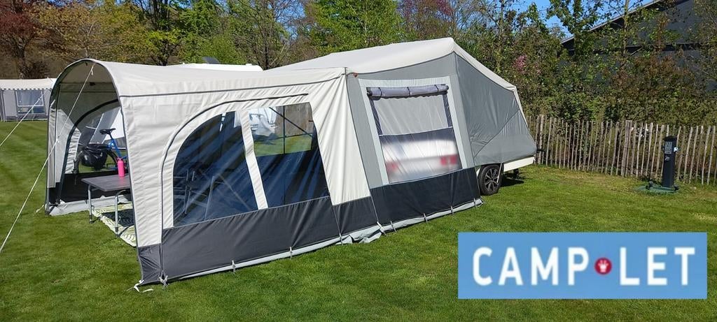 Camplet Dream, luifel, zeer compleet, Ophalen, Lichtgrijs, Camp-Let, Tot en met 4