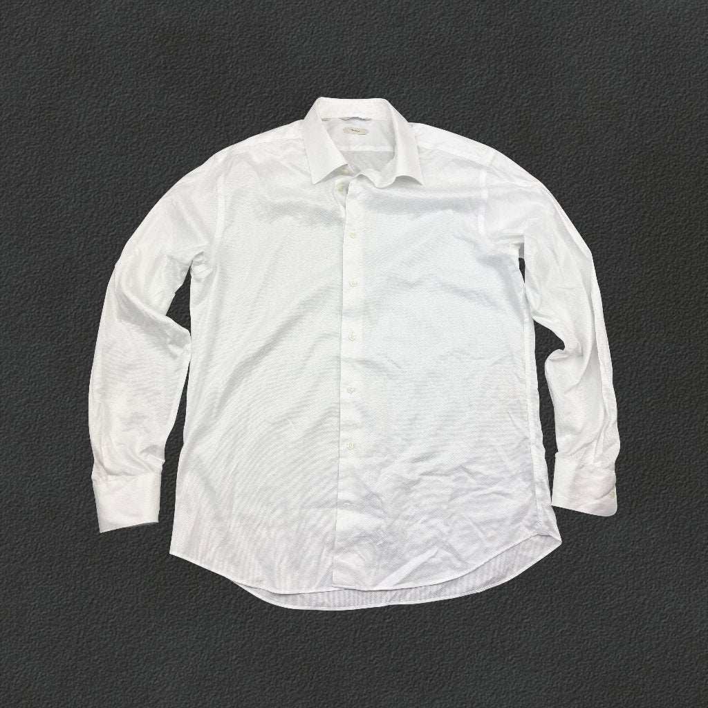 (1338) Wit Suitsupply Overhemd - Heren 44 - Zeer Goed, Wit, Ophalen of Verzenden, Zo goed als nieuw, Revaleur