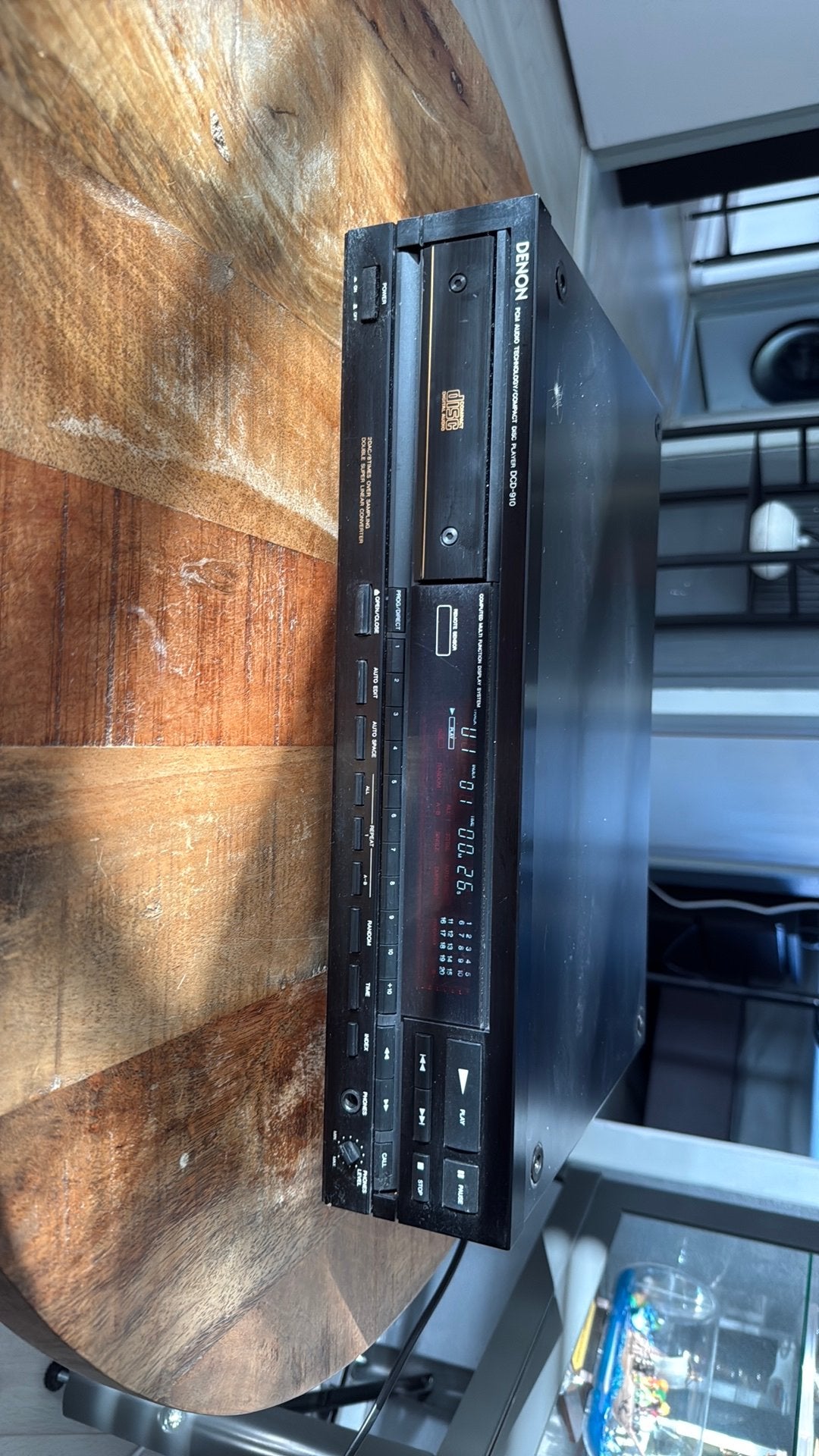 Denon DCD-910 Vintage CD-speler – Zwart – Retro Hifi, Ophalen of Verzenden, Gebruikt, Overige merken