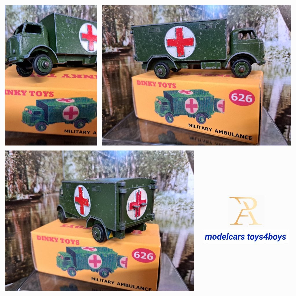 Dinky Toys no 626 Military Ambulance (1) 1/43, Verzenden, Gebruikt, Auto, Dinky Toys