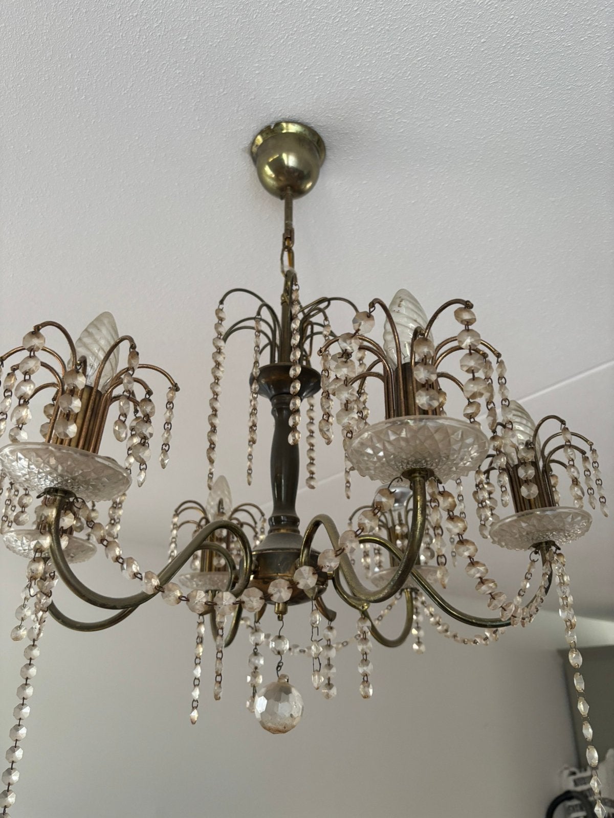 Antieke hanglamp, Ophalen, Gebruikt