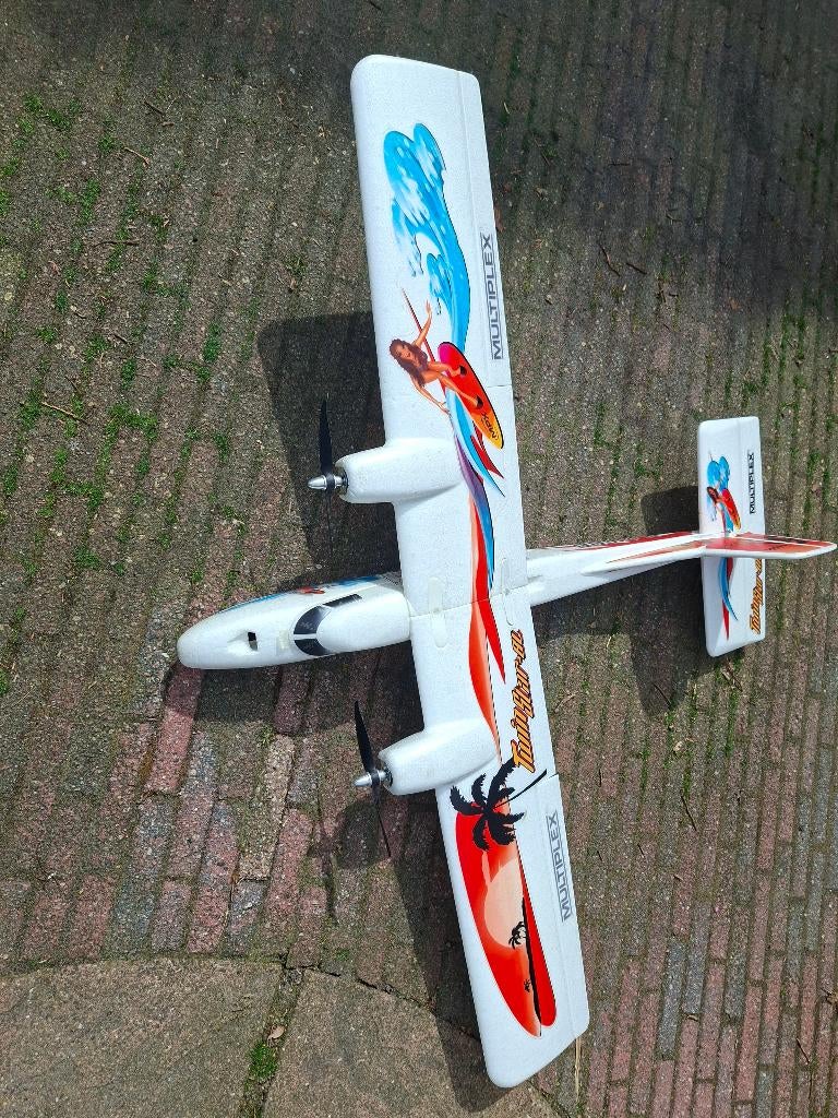 Twin Star Multiplex, Hobby en Vrije tijd, Modelbouw | Radiografisch | Vliegtuigen, Ophalen, Zo goed als nieuw, Elektro, RTF (Ready to Fly)