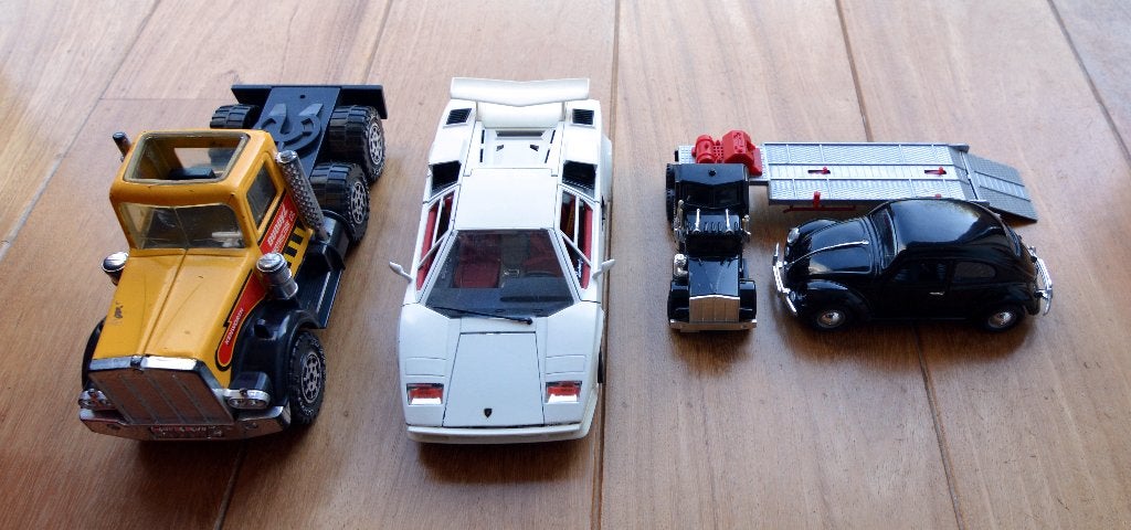 Modelauto's (22 stuks; klein t/m groot), Ophalen, Gebruikt