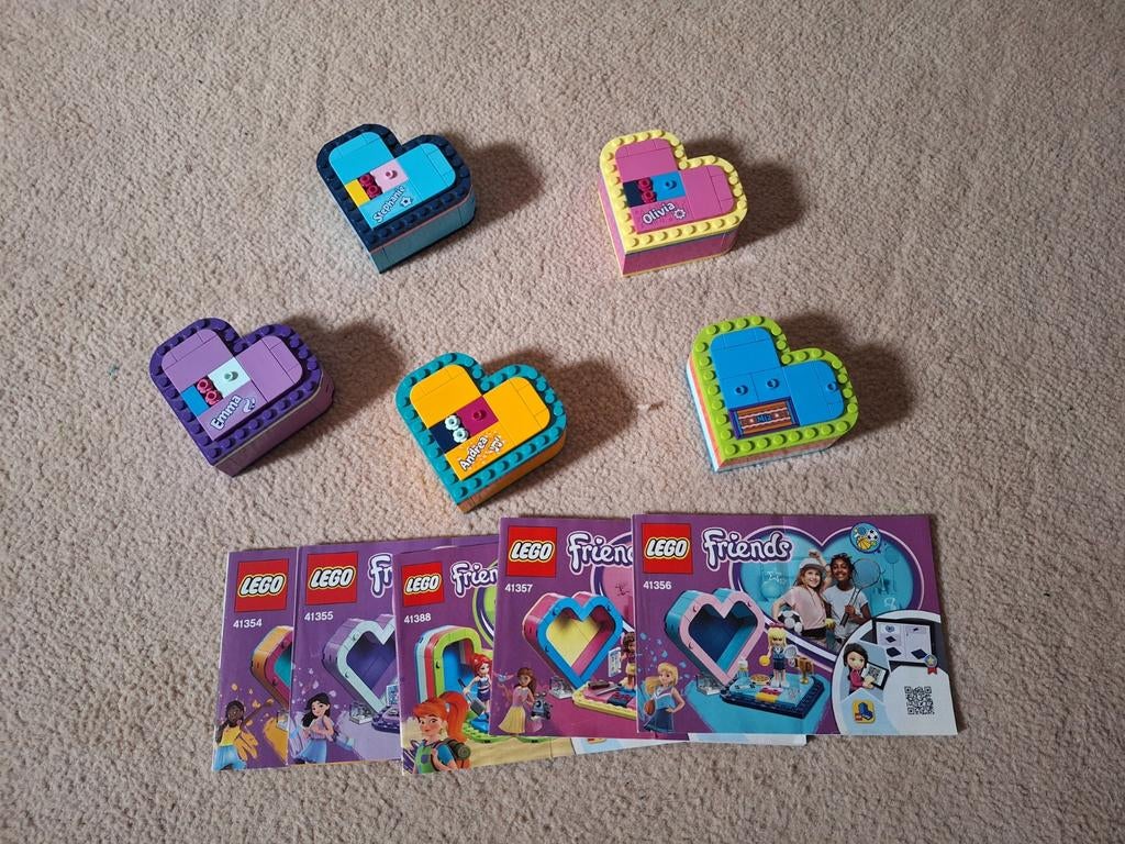 LEGO Friends Hartendoosjes Collectie (5 stuks), Compleet, Lego, Friends, Ophalen of Verzenden