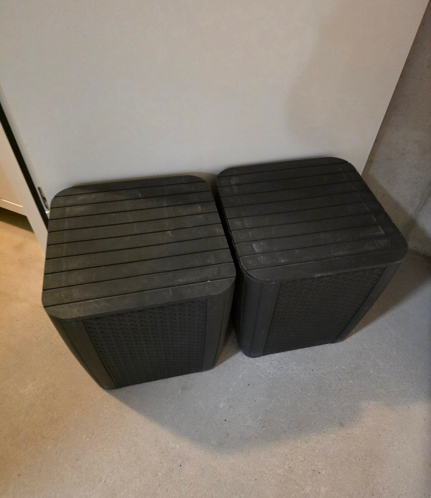 Keter Luzon opbergtafel 2x, Ophalen, Gebruikt, Vierkant, Minder dan 50 cm