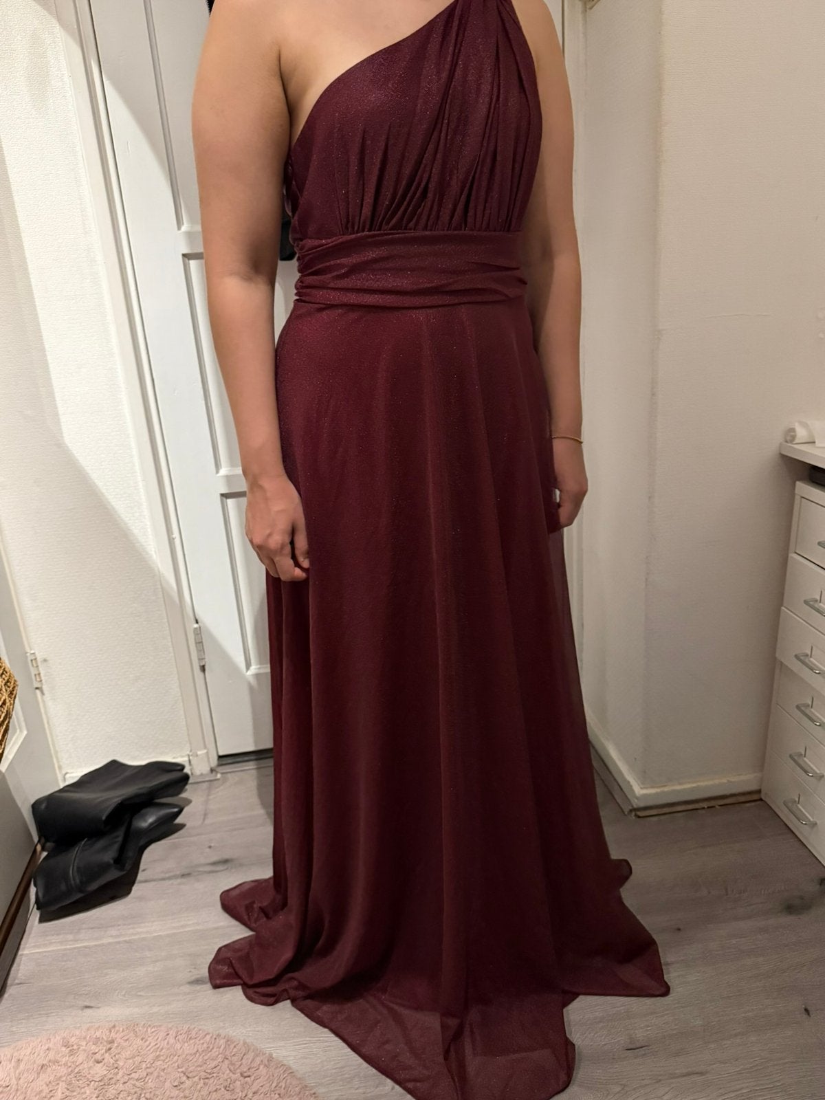 Avondjurk maat L, Kleding | Dames, Gelegenheidskleding, Ophalen of Verzenden, Zo goed als nieuw, Galajurk