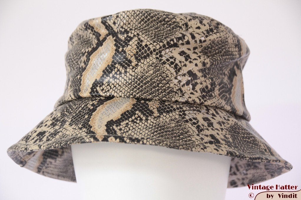 Visserhoed Buckethat Hawkins beige zilver slangenprint 57, 56 of 57 cm (M, 7 of 7⅛ inch), Hoed, Hawkins, Nieuw