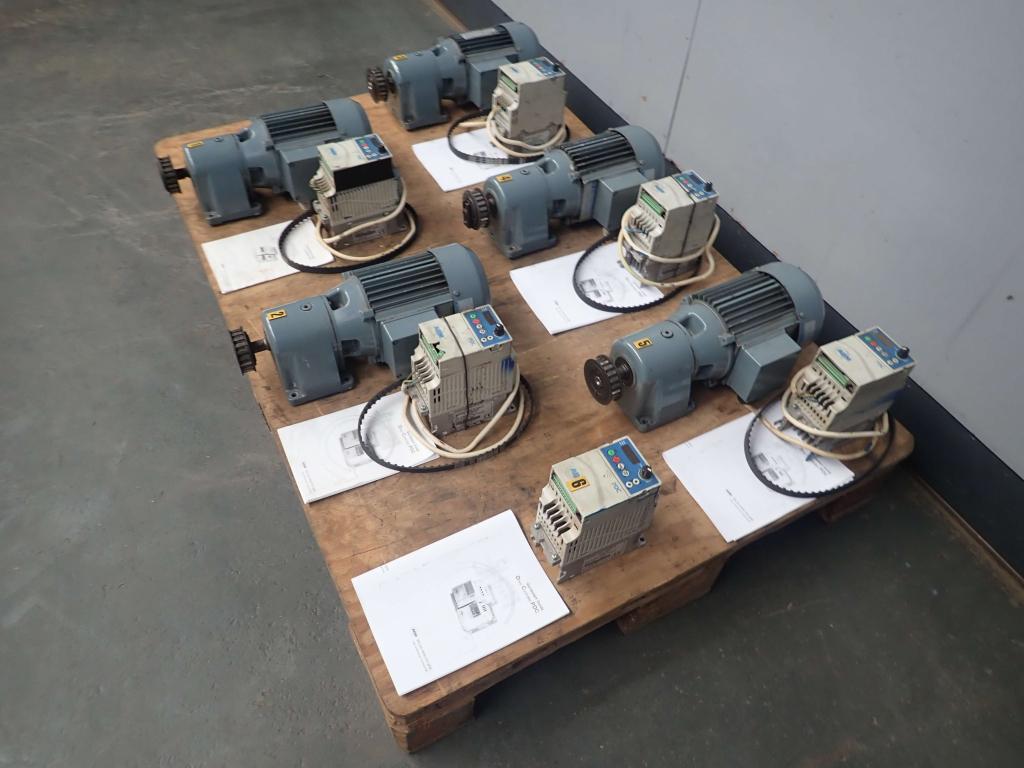 Electromotor + vertragingskast + frequentieregelaar 150rpm, Doe-het-zelf en Verbouw, Motoren, Niet ingevuld, Gebruikt, Niet ingevuld