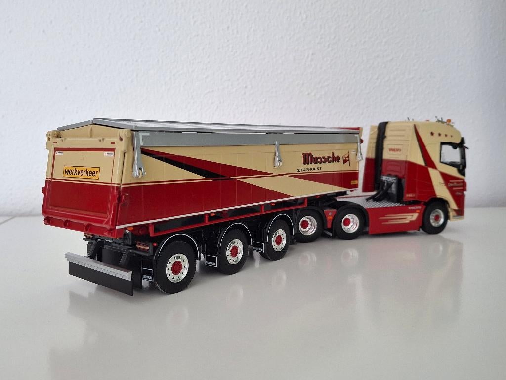 Volvo FH4 Globetr. 6x2  kipper Mussche Staphorst WSi 1/50, Ophalen of Verzenden, Nieuw, Bus of Vrachtwagen, Wsi