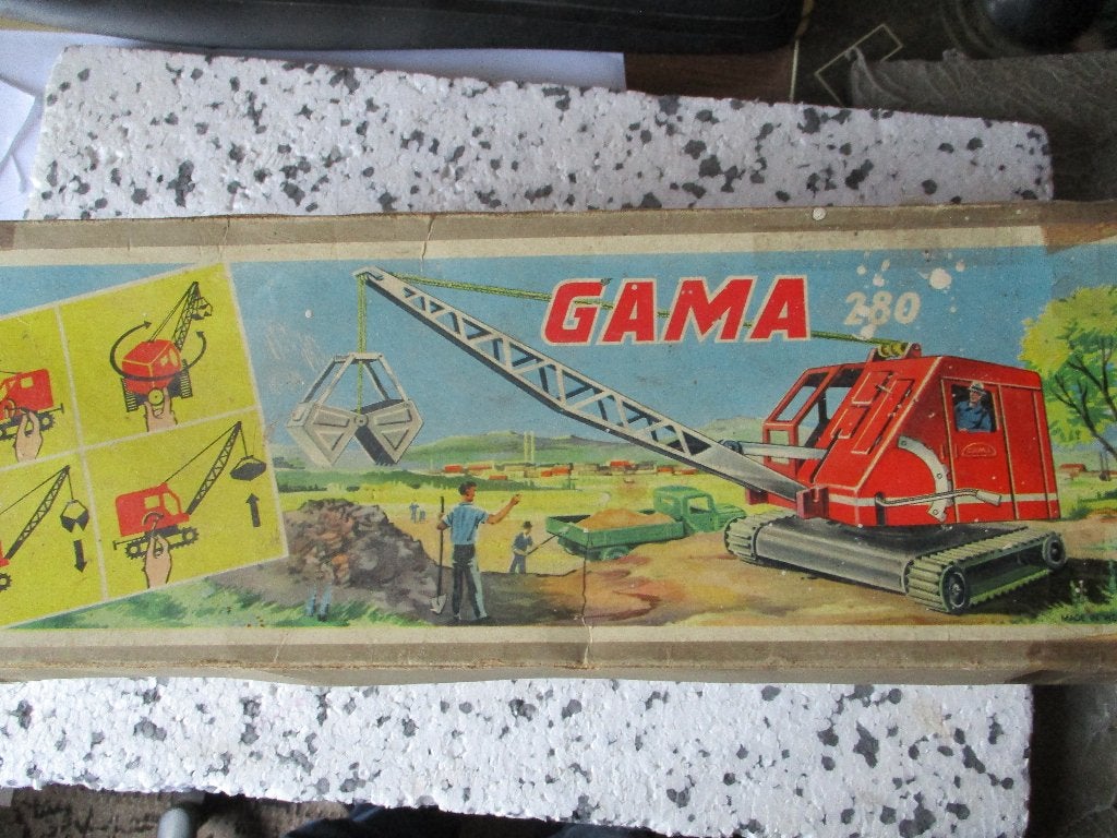 Gama 280 Speelgoed  hijskraan (tussen 1950 en 1970), Ophalen of Verzenden