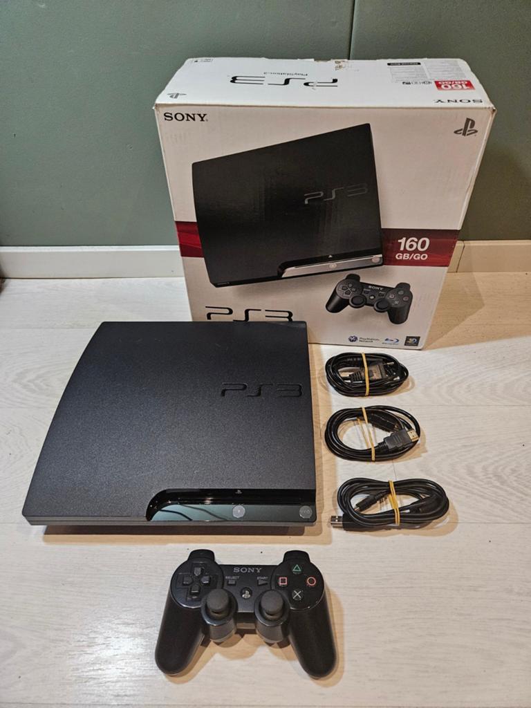 Sony PlayStation 3 Slim - 160GB, Spelcomputers en Games, Ophalen of Verzenden, Zo goed als nieuw, 160 GB, Met 1 controller