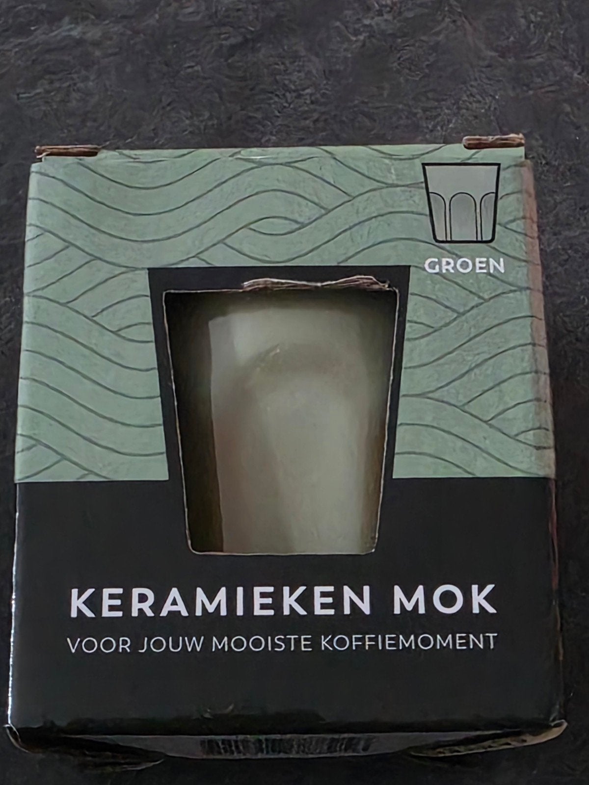 Keramieken mok - Groen, Ophalen, Nieuw, Steen/keramiek, Groen