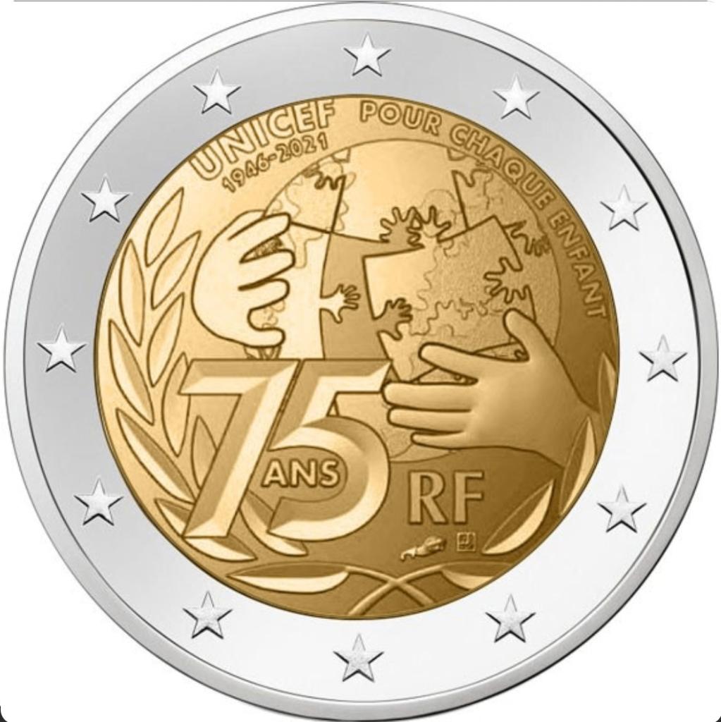 Euromunten, Ophalen of Verzenden, Frankrijk, 2 euro, Losse munt