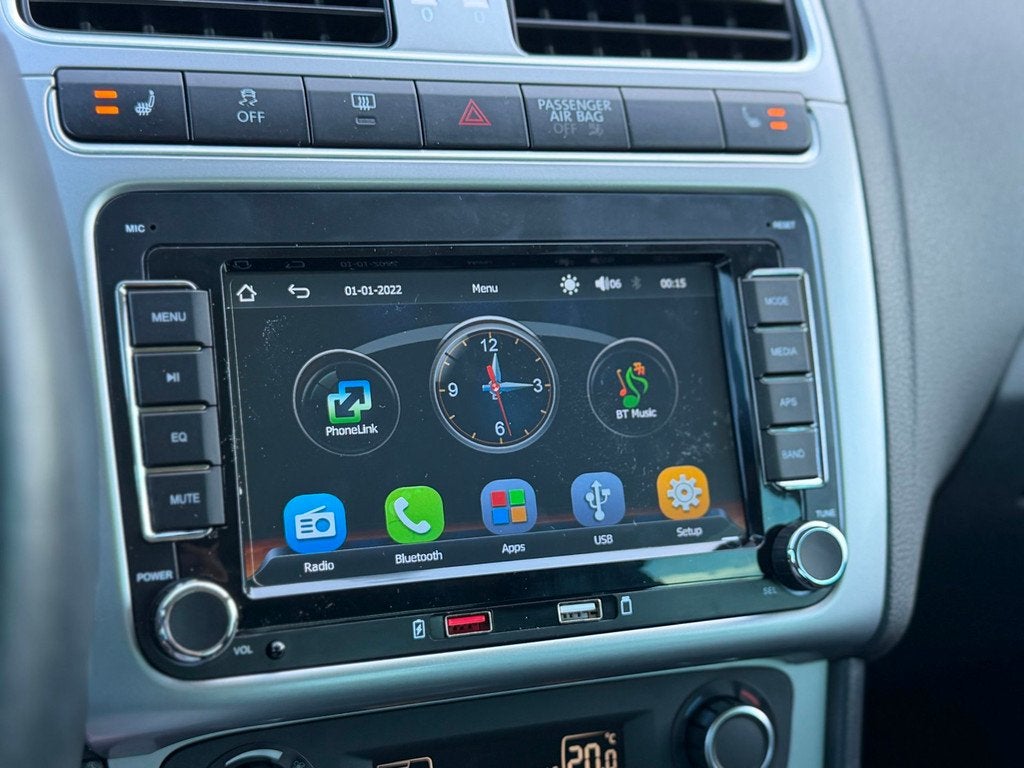 Volkswagen Polo 1.2-12V | CARPLAY | AIRCO | ELEKTRISCHE RAME, Voorwielaandrijving, 967 kg, Zwart, 1198 cc
